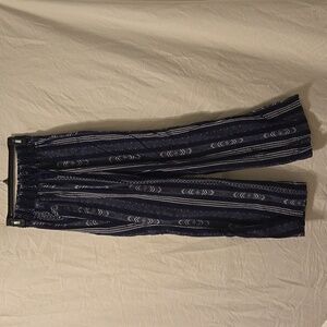 Rewash Navy and White Wide Leg Pants